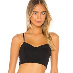 Free people, movement, Black Cropped Top large